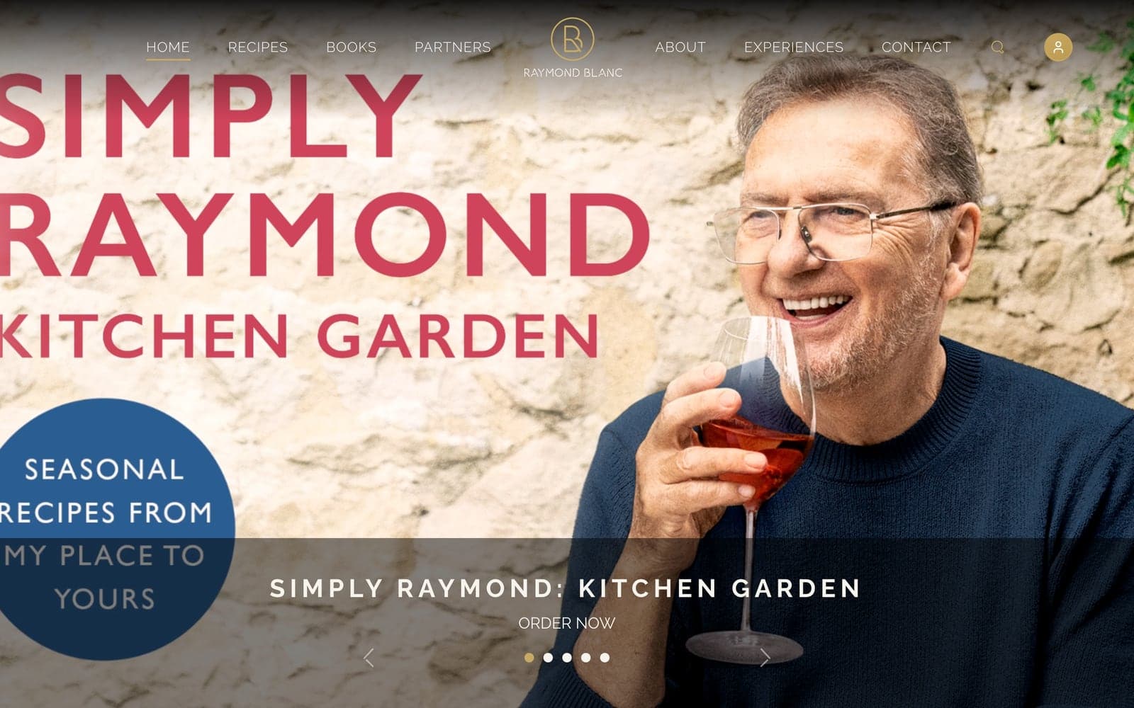 Raymond Blanc website created by LogicLeap